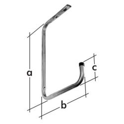 Velano Garázskampó 390 x 260 x 90 mm mennyezeti (3214209)