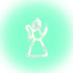 Home LED-es ablakdísz, angyalka (KID 413)