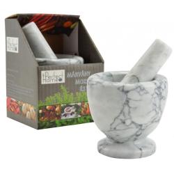 Márvány mozsár és törő 10 cm (72216)