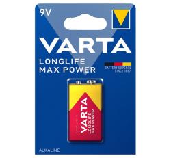 Varta LONGLIFE MAX POWER tartós elem (6LR61, 9V, alkáli) 1db/csomag