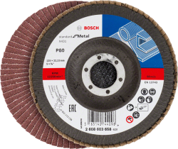 Bosch X431 Alox legyezőtárcsa o 125 mm, o 22.23 mm, P80