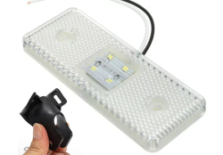 Szélességjelző tartóval fehér, 6 LED (W16392-1W)