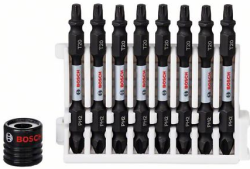 Bosch Impact Control kétvégű PH-T csavarbit csomag mágneses csavartartóval  - 9 db (2608522336)