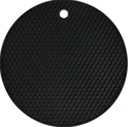 Vorel szilikonos edényalátét, fekete (TOY-74790)