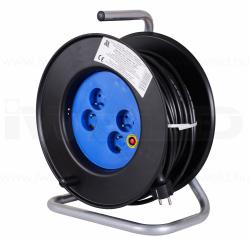 Hosszabbító kábeldob 4 földelt aljzattal, 25 m