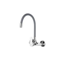 Invena Verso fali mosogató csaptelep szürke flexibilis kifolyóval (INV_BC-82-E5S-L)