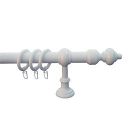 Rúdkarnis műanyag fehér d=28mm 240cm (tartozékkal) (3704023)