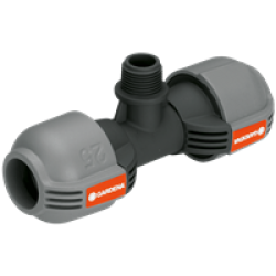 Gardena T- kötőelem külső menettel 25 mm, 1/2