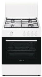 Tesla 4 égős gáztűzhely, fehér (CG6400SW)