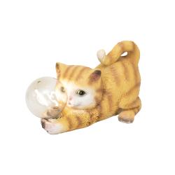 Home napelemes kerti lámpa, macska villanykörtével (MX649M)