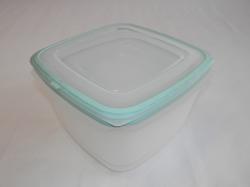 Magas műanyagdoboz szett, négyzetalapú 4 db mentaszínű (1549)