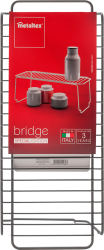 Metaltex Bridge Special Edition polc, szürke színben (360500-Sz)