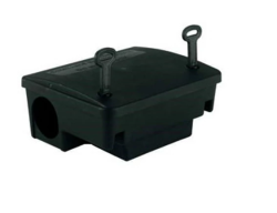 Bros műanyag patkányetető láda fekete, kulccsal (B003854 - 003854)