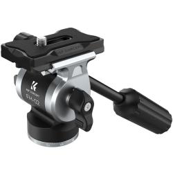 K&F Concept FH-02 Fluid videó állványfej, arca swiss, 3kg teherbírás (KF-31-072)
