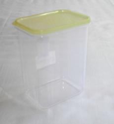 Hasáb alakú műanyag tárolódoboz 1,5 l sárga (28/1)