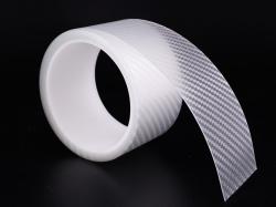 48025  Öntapadós White Carbon szalag karbon dísz 50MM X 3M