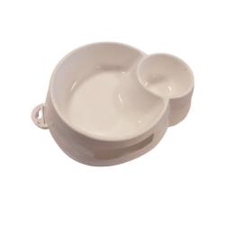 Macska- és kutyatál gumi lábakkal (228 fehér)