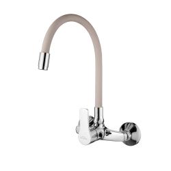 Invena Verso fali mosogató csaptelep flexibilis kifolyóval, bézs (INV_BC-82-E3S)