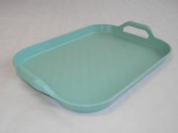 Műanyag füles tálca 43x33 cm menta (250)