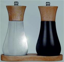 MPM Fűszerörlő szett kézi fa/fekete/fehér (SMP-9)