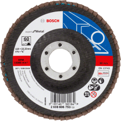 Bosch X551 Zirkon legyezőtárcsa o 115 mm, o 22.23 mm, P60