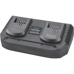 Extol premium akkutöltő, dupla, Share20V 2×3,5A (8891894)