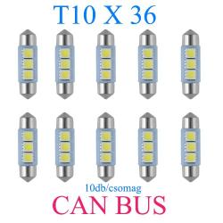10db/csomag CANBUS 3SMD LED SMD-CD36mm-3SMD Szofita