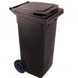 Háztartási szemetes kuka fekete 120 L (11946)