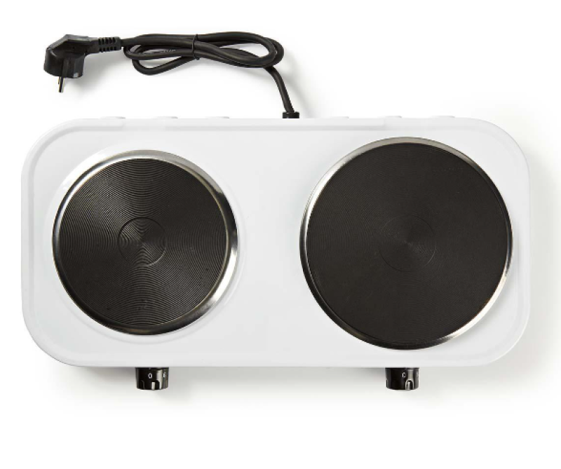 Nedis elektromos főzőlap 2 főzőzónás 2500W (KAEP250EWT2)