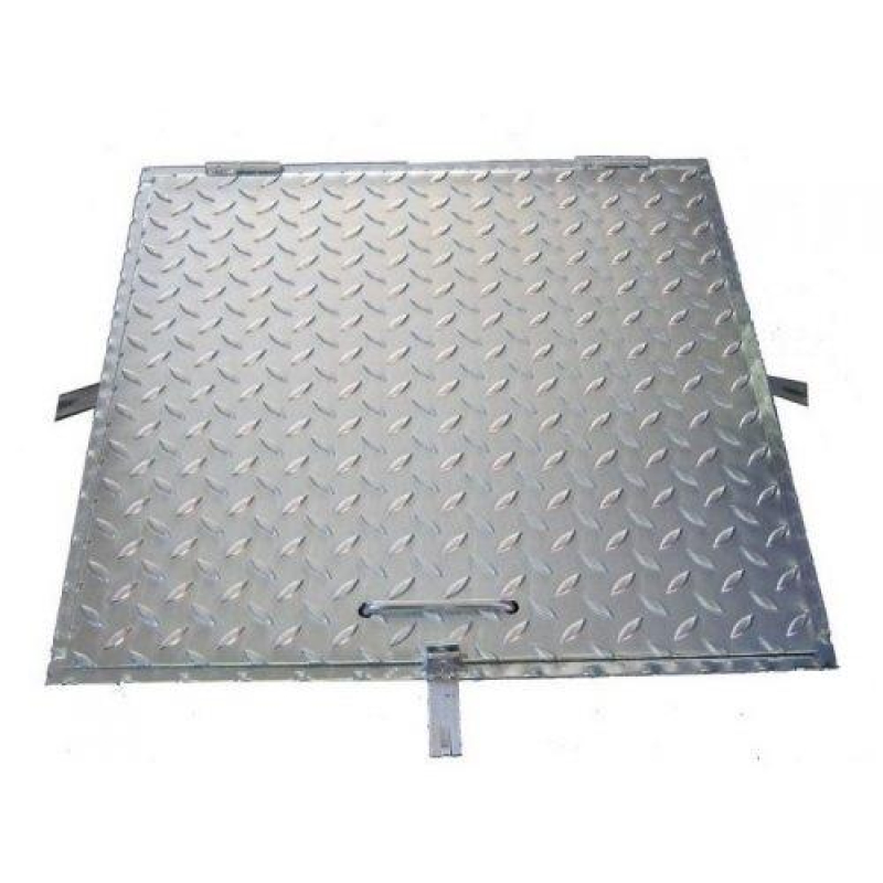 Aknafedő 60x60 cm, ezüst (14803)