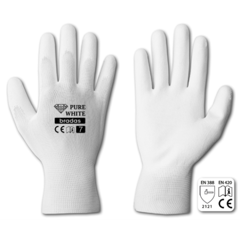 Bradas prue white kesztyű 10-es (RWPWH10)