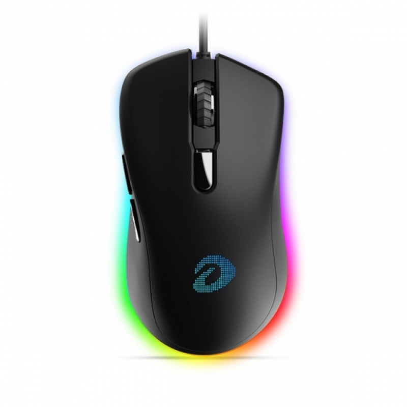 Dareu RGB vezetékes gamer egér, fekete 600-6000 DPI (EM-908)