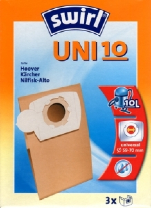 Univerzális papír porzsák porszívóhoz 3 db (UNI-10)