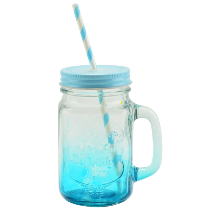 Befőttesüveg bögre, kék (13102-kék)