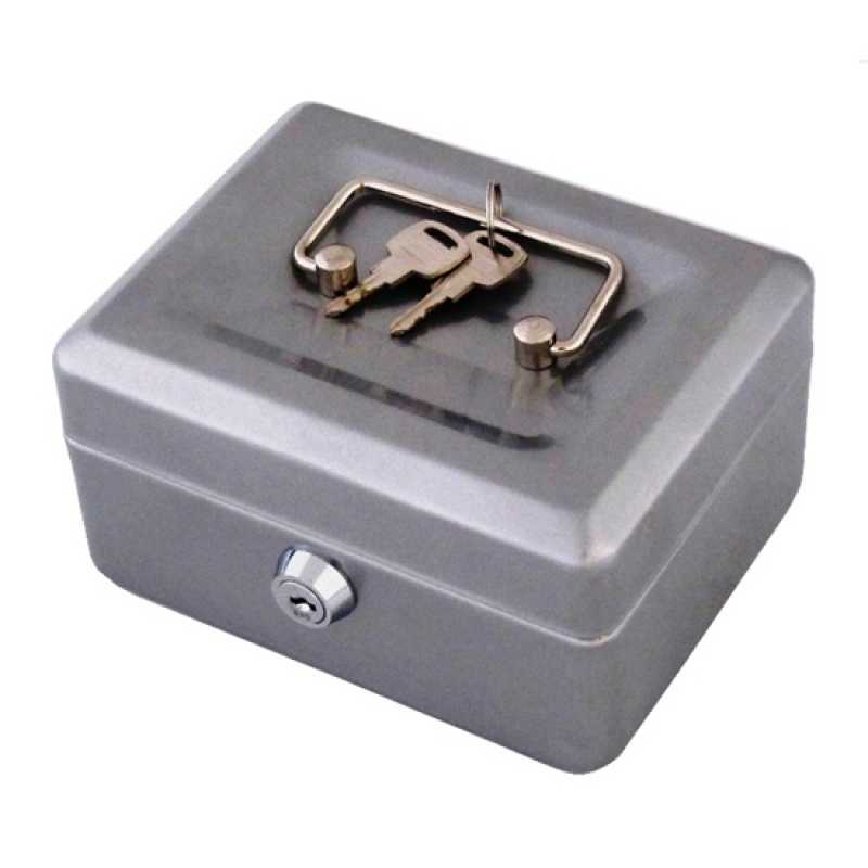 Pénzes kazetta betéttel 15 x 8 x12 ezüst (3490507)