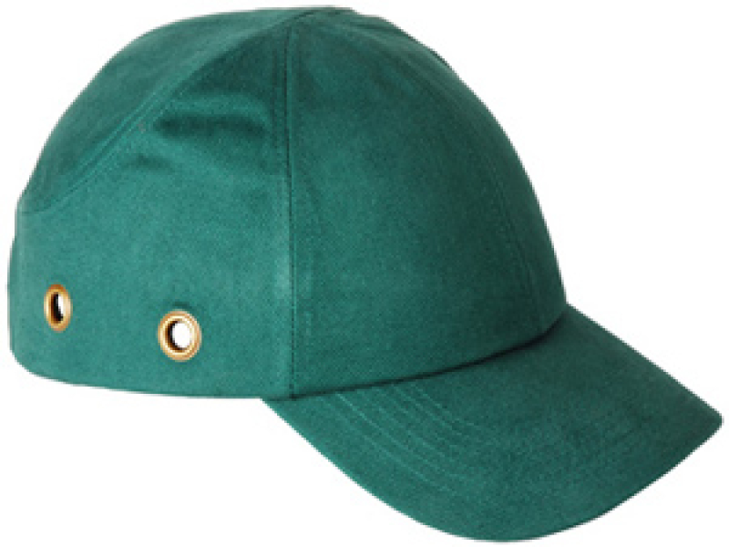 Baseball sapka beépített protektorral, zöld (57302)