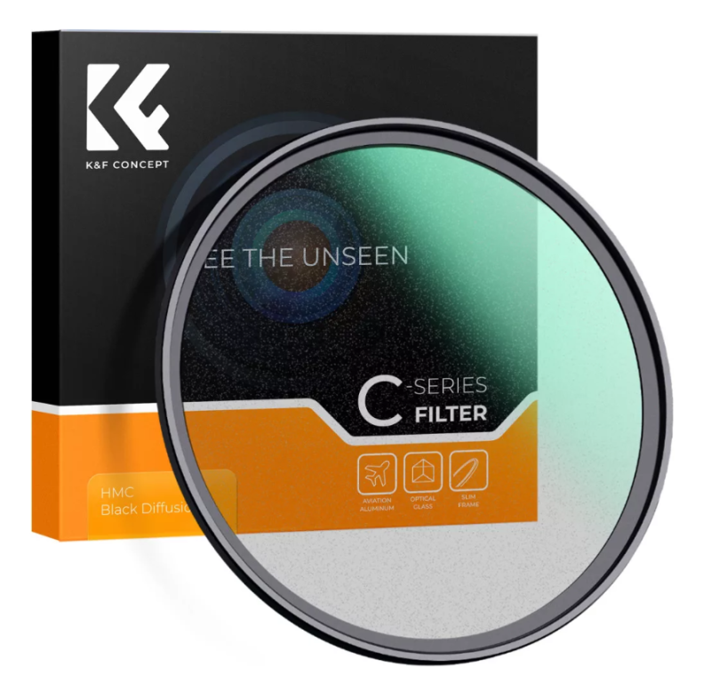K&F Concept C Series Black Mist 1/4 lágyító szűrő, 43mm (KF-01-2431)