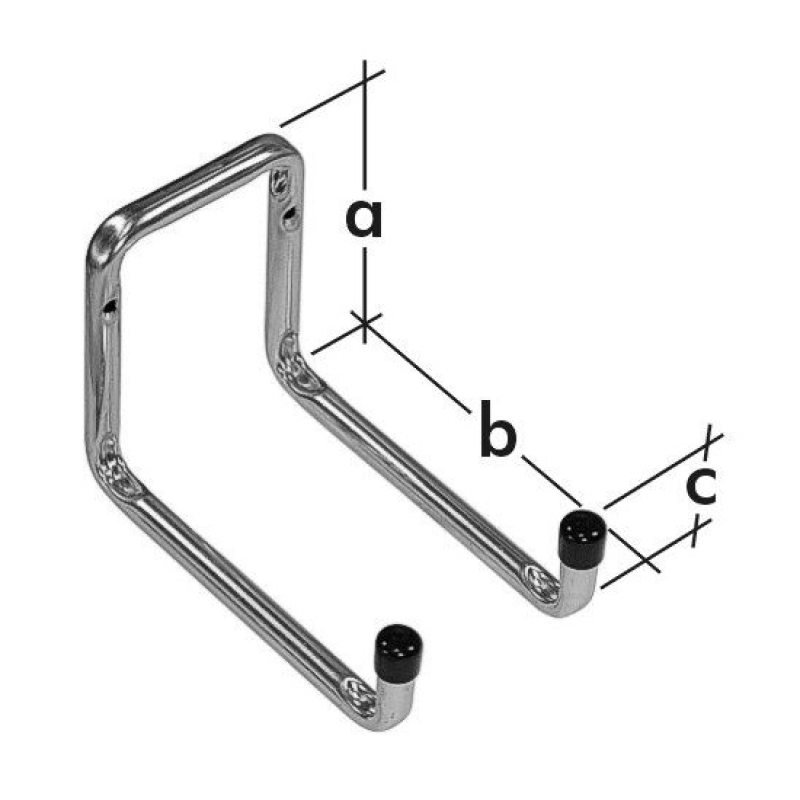 Velano Garázskampó kétágú 120 x 80 x 50 mm (3214226)