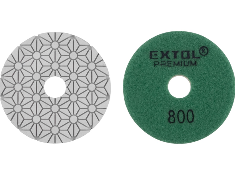 Extol Premium gyémánt csiszolókorong/polírkorong, tépőzáras, 100mm, P800 (8803097)