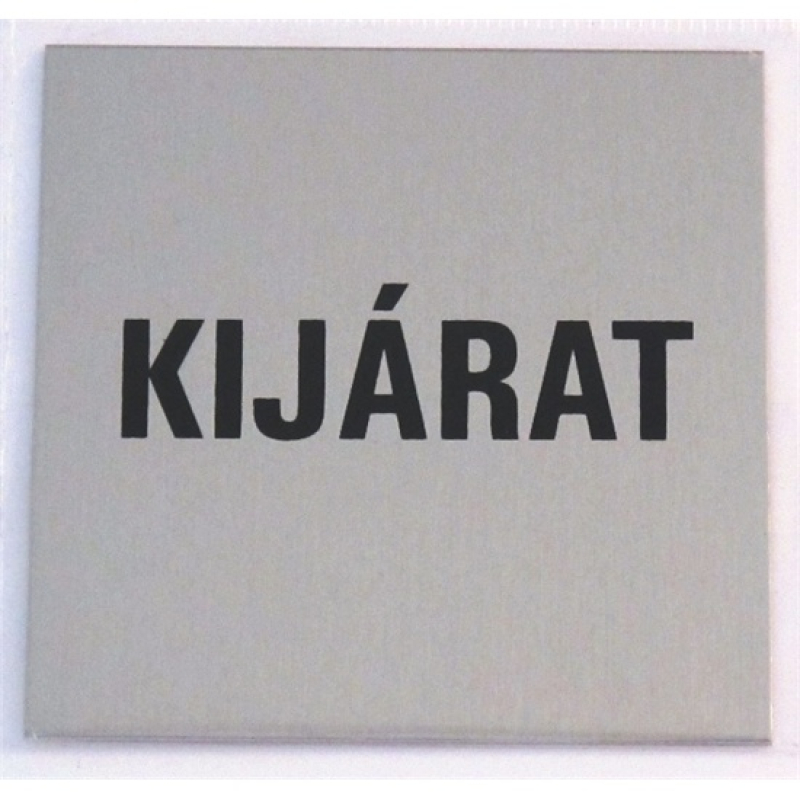 Tábla alumínium öntapadó 60x60mm KIJÁRAT (3427180)