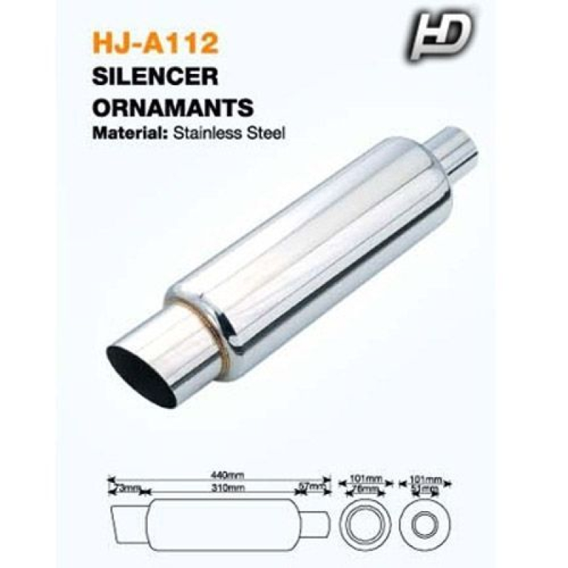 Kipufogódob, rozsdamentes acél KP-HJA112