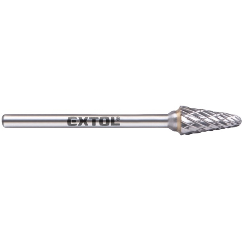 Extol Industrial keményfém turbómaró, kúpos, kerek orrú 6×13mm/szár 3mm (8703883)