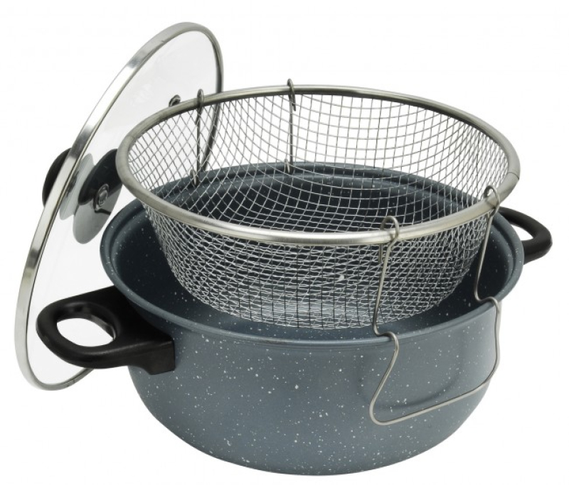 Krumplisütő lábas 24 cm tapadásmentes 3 részes (12423)