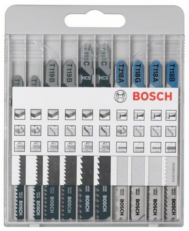 Bosch 10 részes Basic for Metal and Wood szúrófűrészlap-készlet (2607010630)