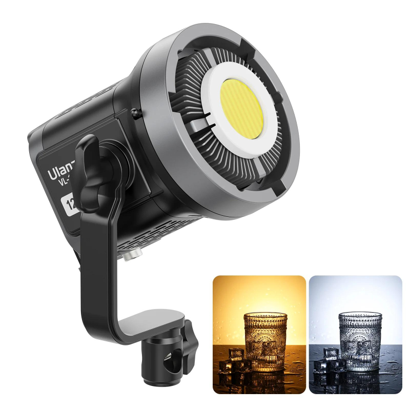 Ulanzi 120W bi-color COB led lámpa, 2700K-6500K, 95CRI, 6 effekt, V-Mount, APP vezérlés, Bowens (UL-