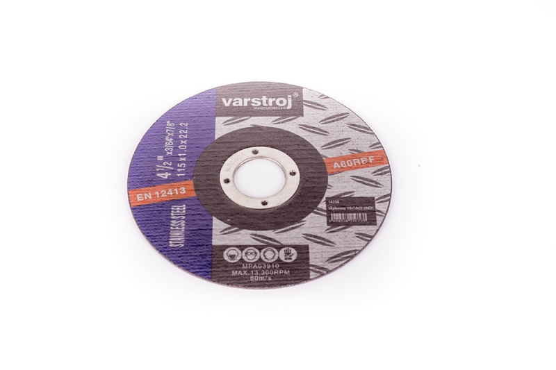 Varstroj vágókorong INOX 115x1,0x22,2 (14258)