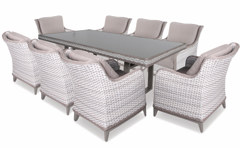 Delhi Rattan kerti étkező garnitúra 9 részes (75075,75076)