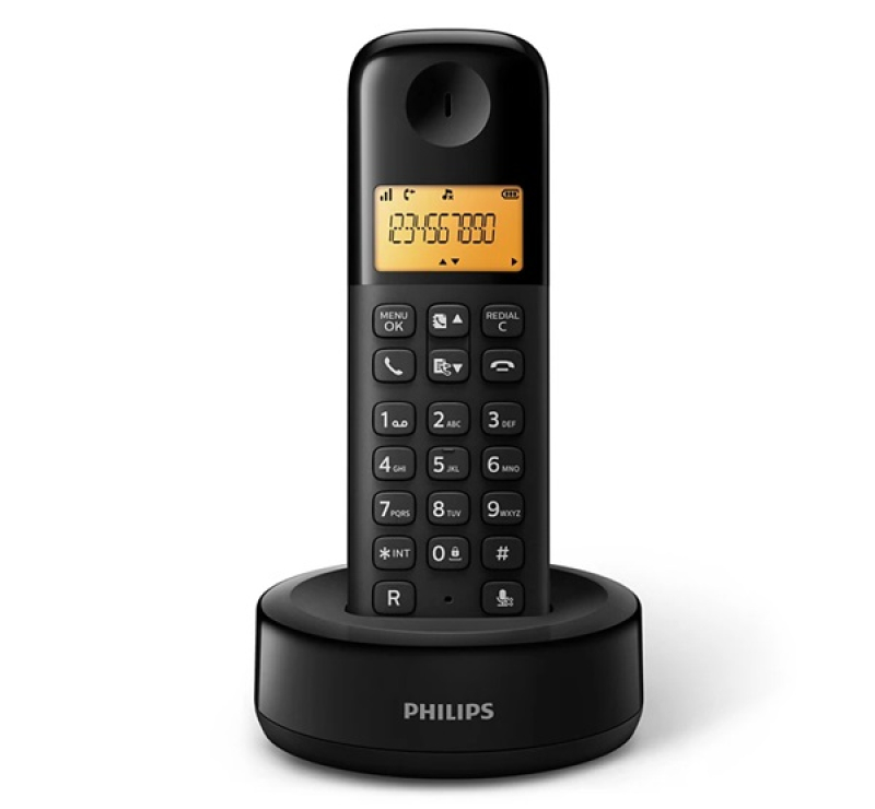 Philips D260 telefon készülék (vezeték nélküli, kijelző, DECT) FEKETED2601B/53