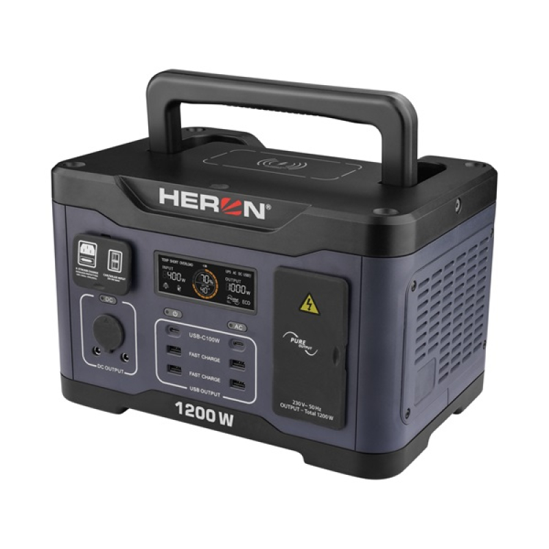 Heron hordozható áramforrás, 1200W, 921 Wh (8896801)