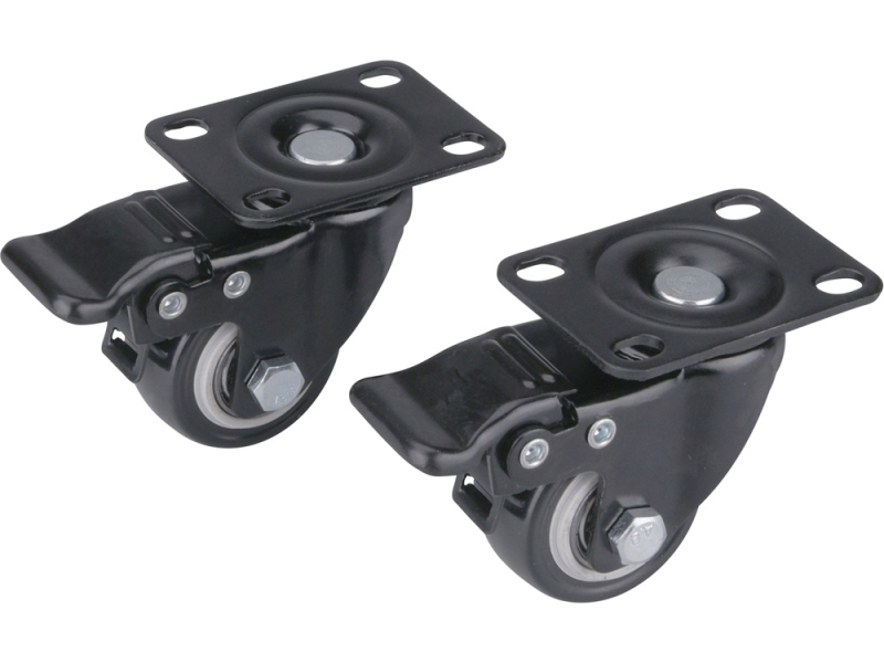 Extol készülékgörgő 2 db, 40mm, max teherbírás 30kg, rögzítőfékkel (8856013)